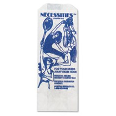 Necessities Feminine Hygiene Convenience Disposable Bag, 3x2x8